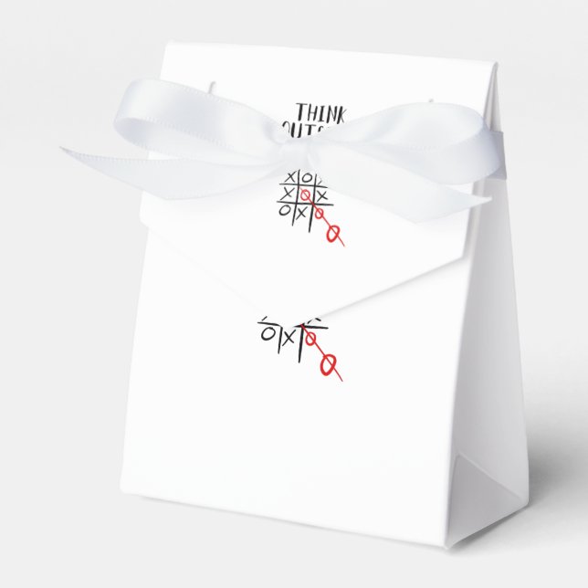 Denken Sie über den Kasten nach Geschenkschachtel (Vorderseite)