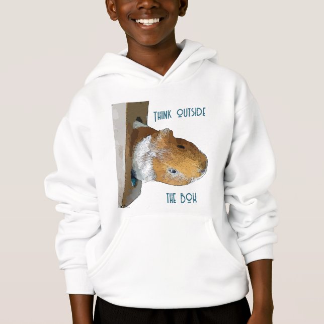 Denken Sie über die Kiste hinaus Guinea Schweine K Hoodie (Vorderseite)
