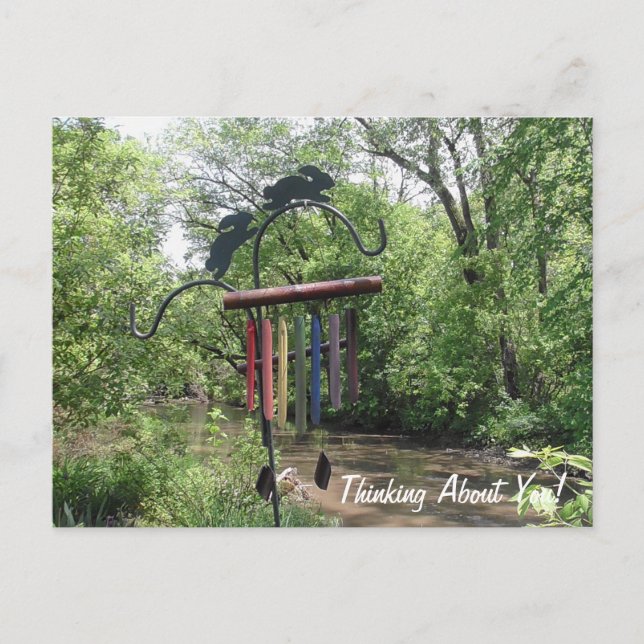 Denken Sie über Sie Fluss Blume Just Sprichwort Hi Postkarte (Vorderseite)