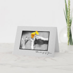 Denken Sie von Vater an Tochter-Daisies Karte