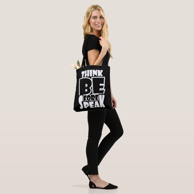 Denken Sie vor dem Sprechen Tasche (Am Model)