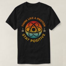 Denken Sie wie ein Proton, der eine positive Retro