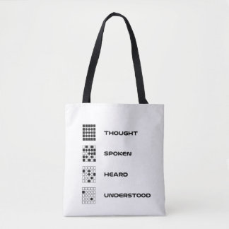 Denken, Spoke, hören, verstehen Tote Tasche