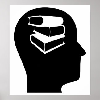 Denken über Bibliotheksarbeit Poster