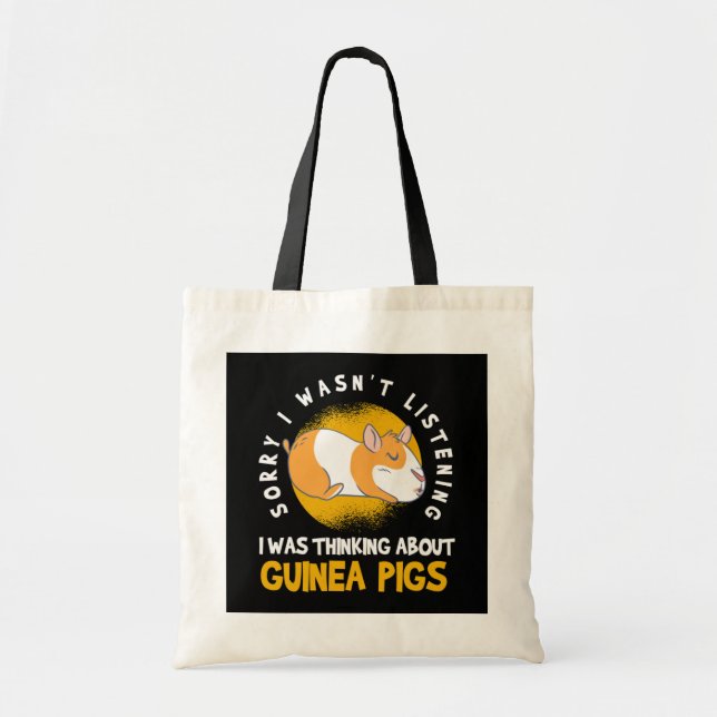 Denken über Guinea Pig Cavy Roddent Tragetasche (Vorne)