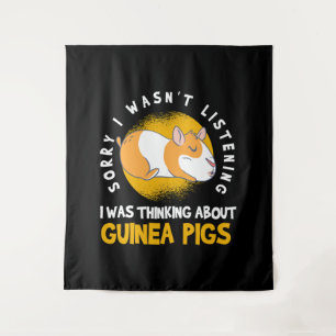 Denken über Guinea Pig Cavy Roddent Wandteppich