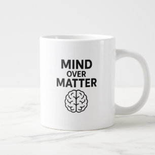 Denken über Materie - T - Shirt à Texte Noir et De Jumbo-Tasse