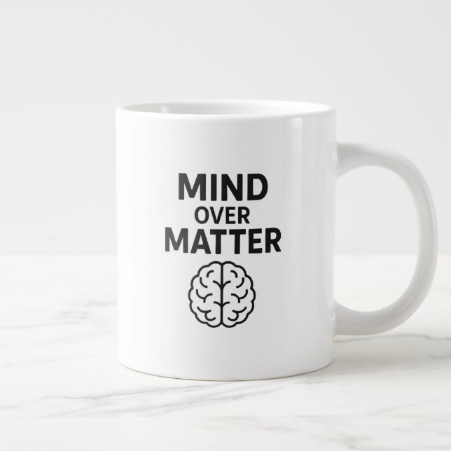 Denken über Materie - T - Shirt à Texte Noir et De Jumbo-Tasse (Rechts)