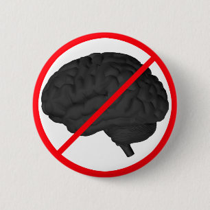 Denken verboten! button