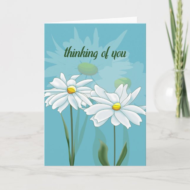 Denken von Daisies Karte (Vorderseite)