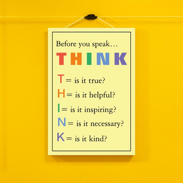 Denkende LehrerInnen Förderung des Klassenraums Poster (THINK Teachers Classroom Encouragement Poster)