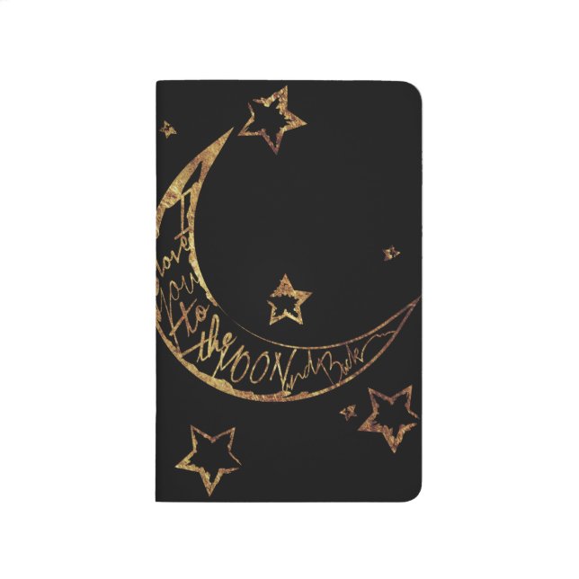 Denkende Mond n Rückseite Taschennotizbuch (Vorderseite)