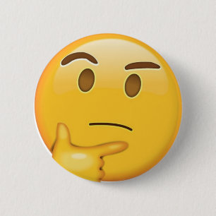 Denkender Emoji Knopf Button
