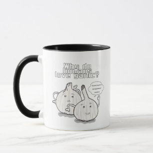 Denkender Knoblauch Tasse