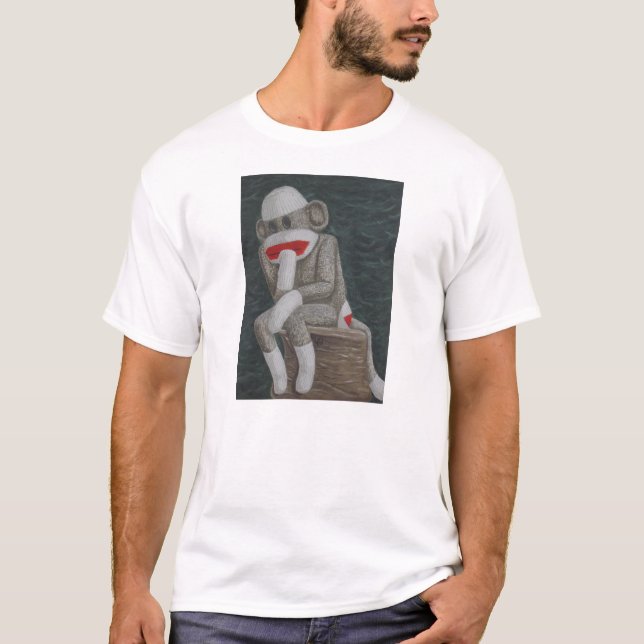 Denkender Thock Affe T-Shirt (Vorderseite)