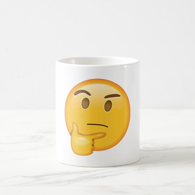 Denkgesicht - Emoji Kaffeetasse (Mittel)