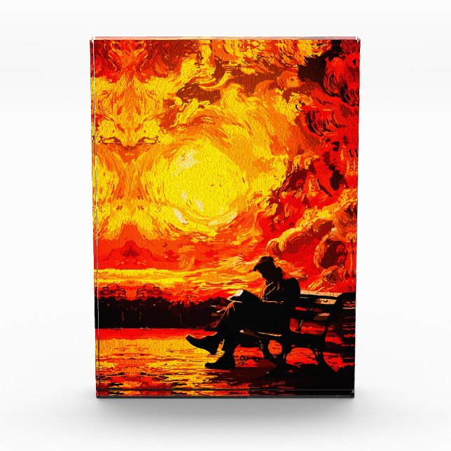 Denklos - Reflektion der Sonnenuntergänge Fotoblock (Vorderseite)