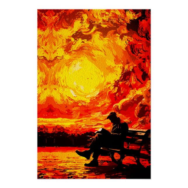 Denklos - Reflektion der Sonnenuntergänge Poster (Vorderseite)