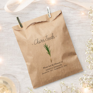 Denkmal-Chives-Saatbeerdigung Geschenktütchen