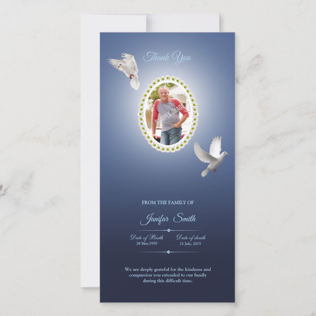 Denkmal danken Ihnen Foto-Karte Dankeskarte (Vorderseite)