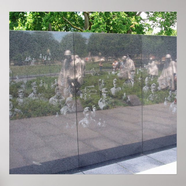 Denkmal des Koreakrieges in Washington, D.C. Poster (Vorne)
