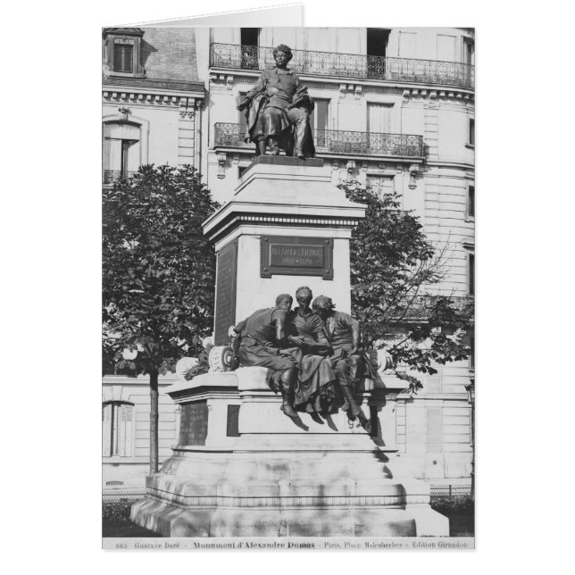 Denkmal für Alexandre Dumas Pere, 1883 (Vorne)