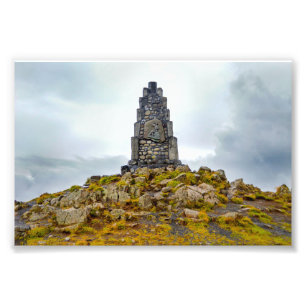 Denkmal für den isländischen Dichter Stephan G. St Fotodruck