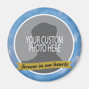 Denkmal für immer mit Himmelgrenzgewohnheits-Foto Magnet