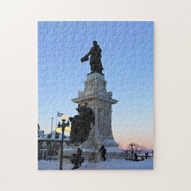 Denkmal für Samuel De Champlain, Quebec, Kanada (Vertikal)