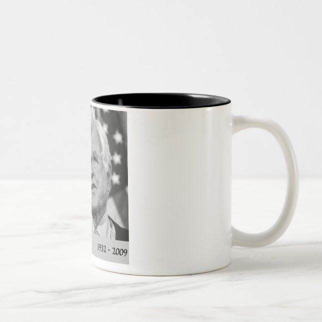 Denkmal-Tasse Ted Kennedy Zweifarbige Tasse (Rechts)
