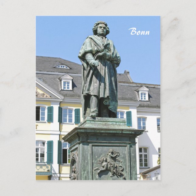 Denkmal von Ludwig van Beethoven in Bonn Postkarte (Vorderseite)
