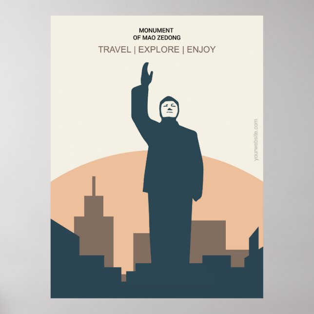 Denkmal von Mao Zedong Poster (Vorne)