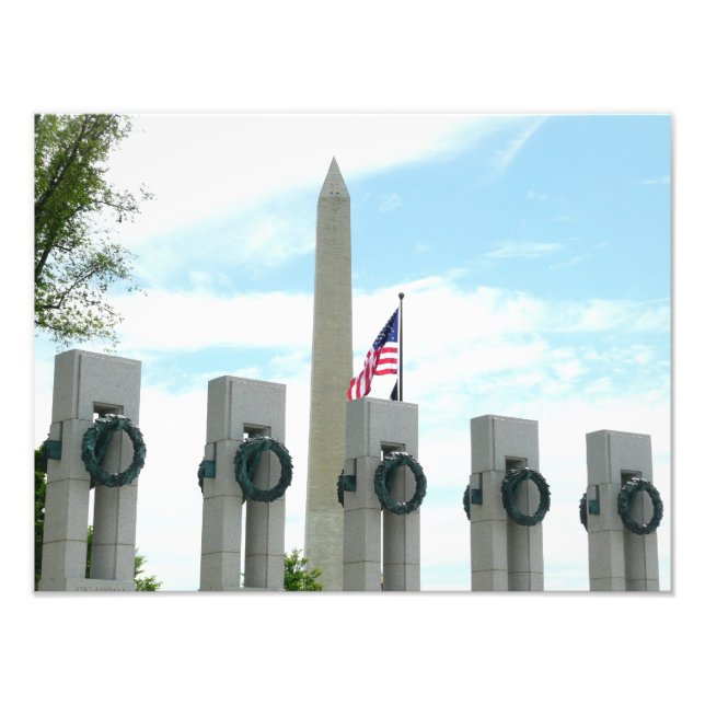 Denkmal von Washington und Gedenkstätte des Zweite Fotodruck (Vorne)
