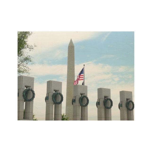 Denkmal von Washington und Gedenkstätte des Zweite Holzposter (Vorderseite)
