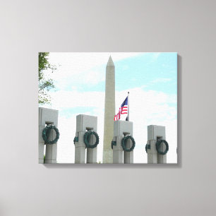Denkmal von Washington und Gedenkstätte des Zweite Leinwanddruck