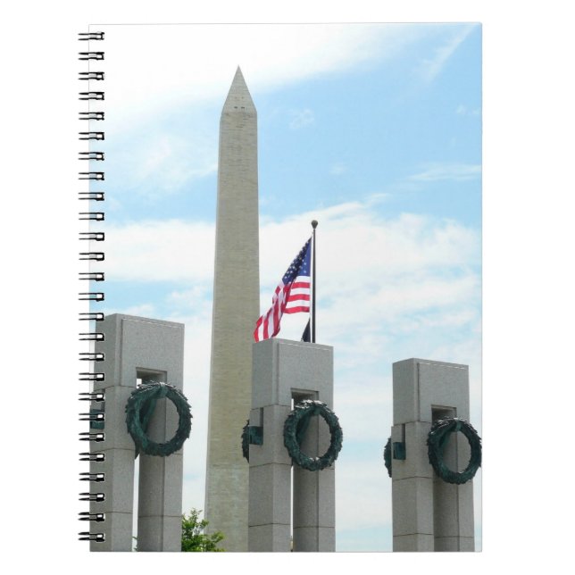Denkmal von Washington und Gedenkstätte des Zweite Notizblock (Vorderseite)