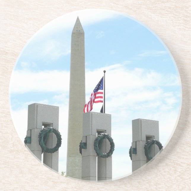 Denkmal von Washington und Gedenkstätte des Zweite Untersetzer (Vorne)