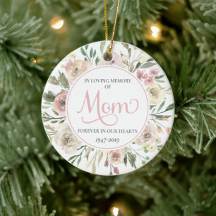 Denkmal Weihnachten Foto Ornament für Mama - Rosa