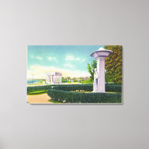 Denkmal zu den Mayflower Frauen, Portico-Ansicht Leinwanddruck