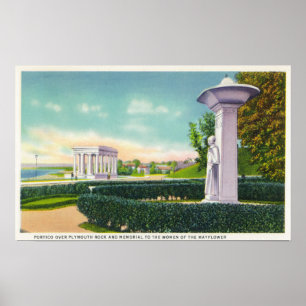 Denkmal zu den Mayflower Frauen, Portico-Ansicht Poster