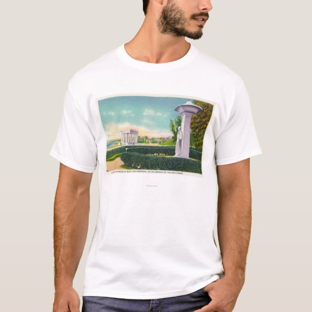 Denkmal zu den Mayflower Frauen, Portico-Ansicht T-Shirt (Vorderseite)