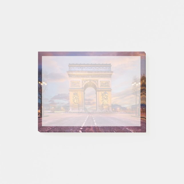 Denkmäler | Arc de Triomphe, Paris Frankreich Post-it Klebezettel (Vorderseite)