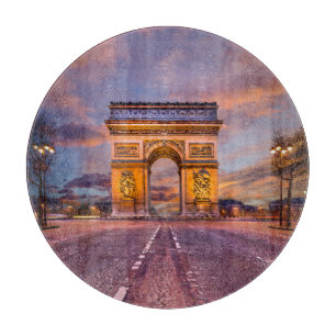Denkmäler   Arc de Triomphe, Paris Frankreich Schneidebrett