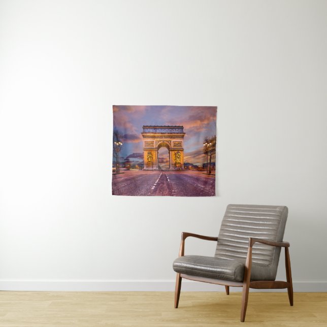 Denkmäler | Arc de Triomphe, Paris Frankreich Wandteppich (Beispiel (Horizontal))