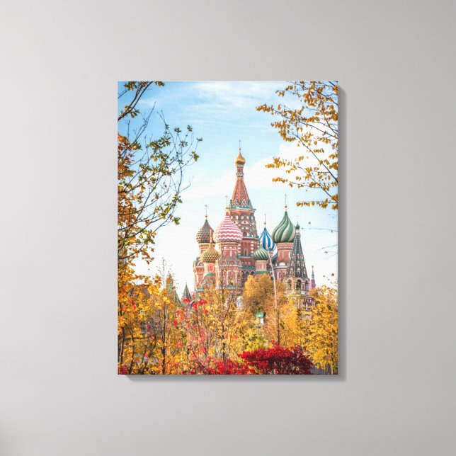 Denkmäler | Basilische Kathedrale Moskau Leinwanddruck (Vorderseite)