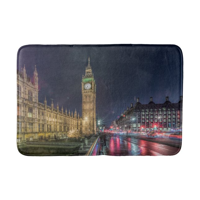 Denkmäler Big Ben at Night Badematte (Vorderseite)