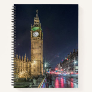 Denkmäler Big Ben at Night Notizbuch