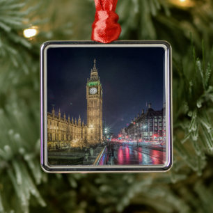 Denkmäler Big Ben at Night Ornament Aus Metall