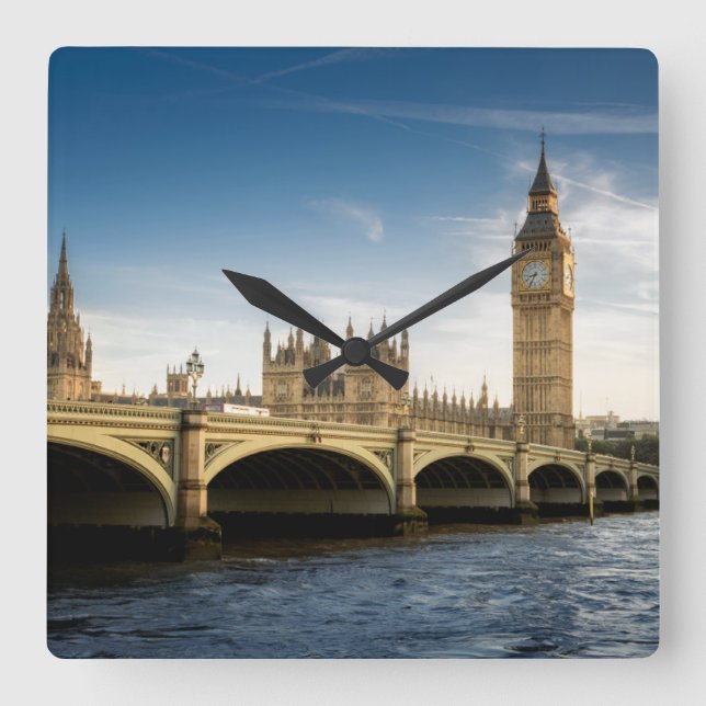Denkmäler Big Ben Quadratische Wanduhr (Vorderseite)