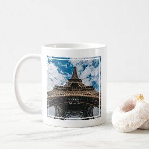 Denkmäler Blick auf den Eiffelturm Kaffeetasse